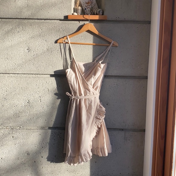 Maison Simon’s Dresses & Skirts - Simon’s Cotton/Linen Blend Wrap Dress NWT